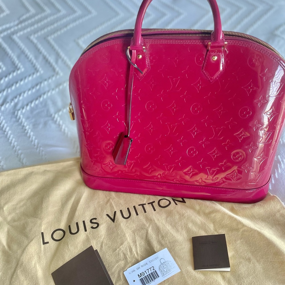 Louis Vuitton Pink Rose Alma GM Purse